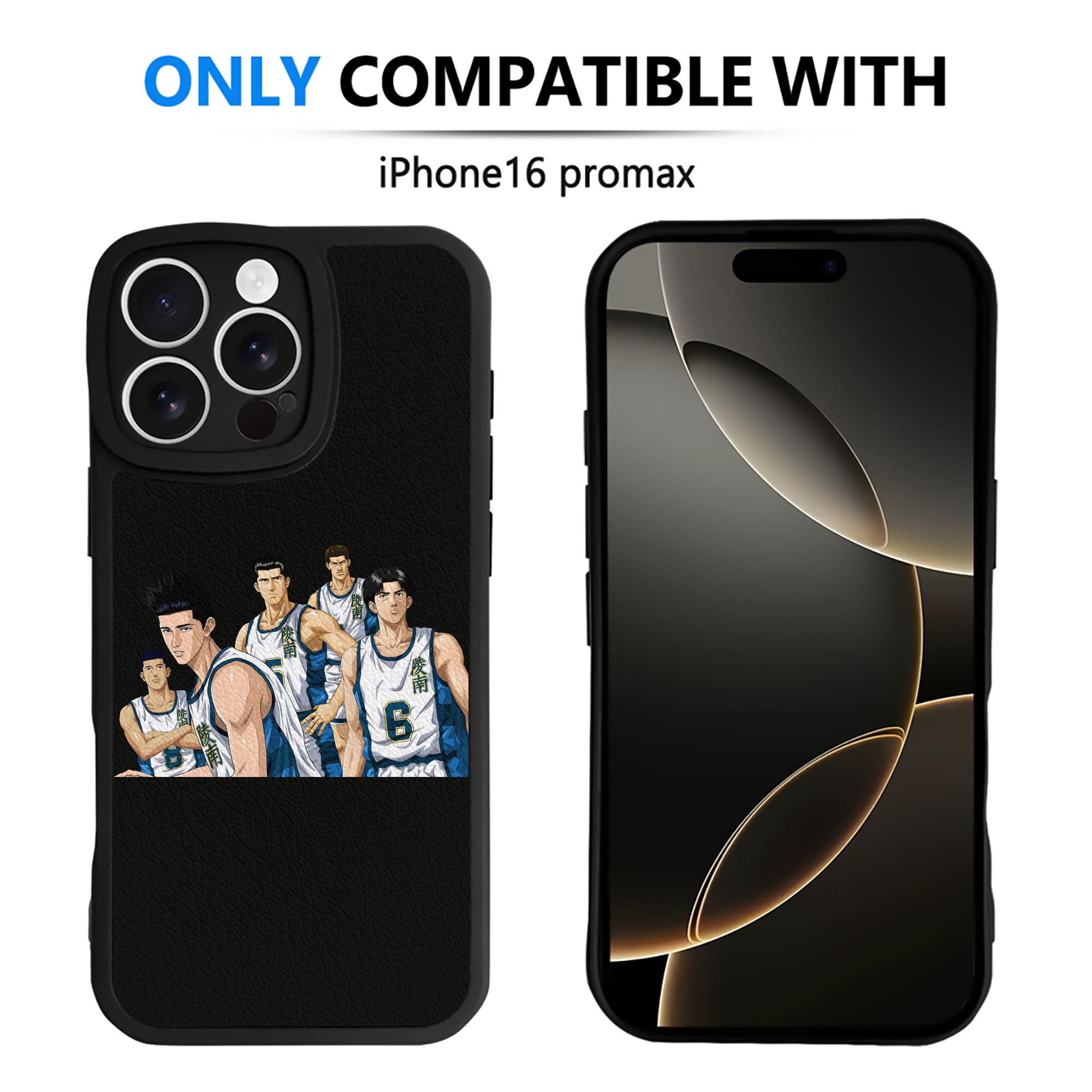 （画像用） SLAM DUNK／スラムダンク 【iPhone 16シリーズ対応】シリコンスマホケース（レザー調） 材質：シリコン